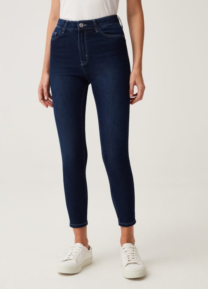 Dark Blue Skinny Jeans - Image 2