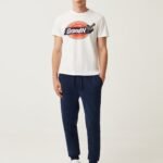 OVS Blue Round-Neck T-Shirt