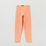 OVS Peach Solid Leggings