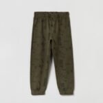 OVS Sage Green Printed Joggers