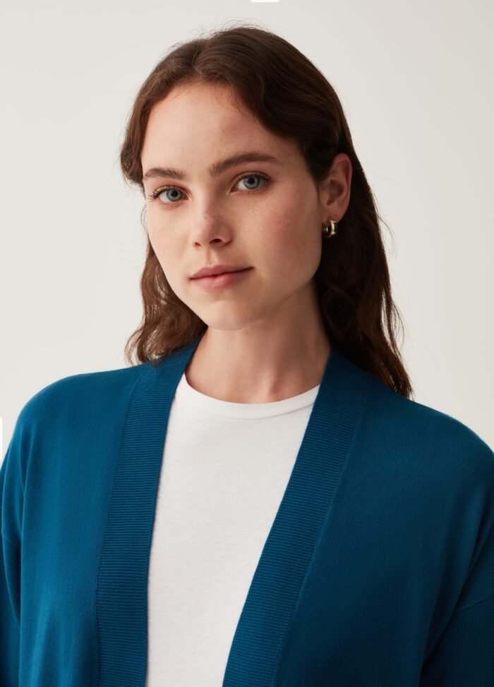 Blue Longline Cardigan - Image 2