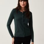 OVS Green Knit Cardigan