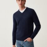 OVS Blue V-Neck Pullover Sweater