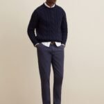 OVS Dark Blue Chino Trousers