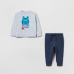 OVS Grey Marl Jogging Set