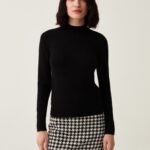OVS Black Mock-Neck Sweater