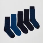 OVS Dark Navy 5-Pack Short Socks - Blue