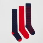 OVS Dark Navy 3-Pack Long Socks - Blue