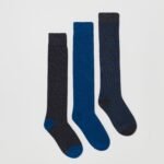 OVS Dark Grey 3-Pack Long Socks - Grey