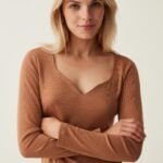 او في اس توب بكشكش بأكمام طويلة - جملي