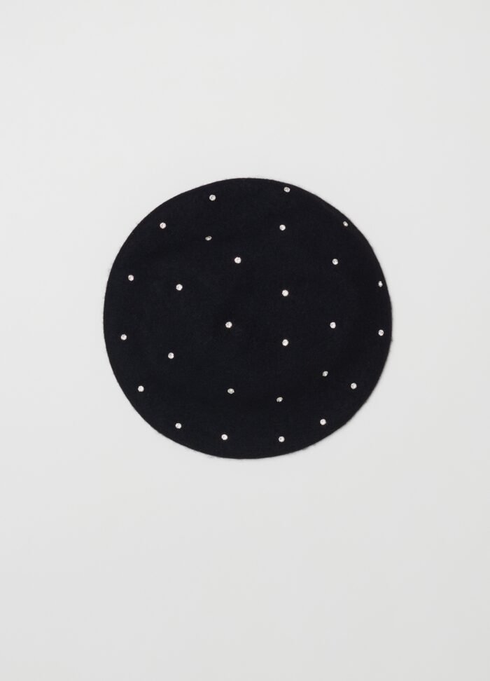 Black Wool Beret - Image 2
