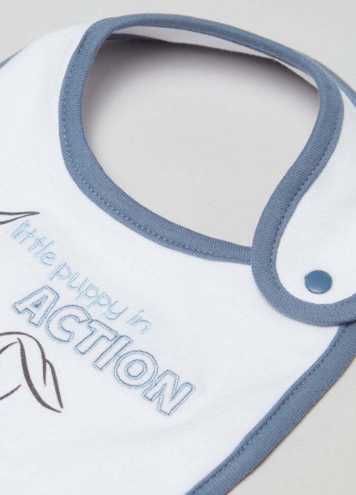 White Snap-Button Bib - Image 2