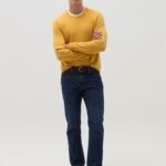 OVS Yellow Round-Neck Pullover Sweater