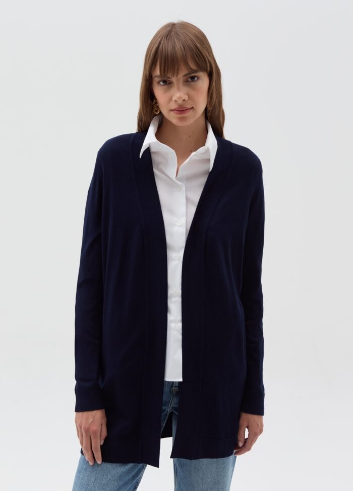 Black Longline Cardigan - Image 2