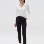 OVS Black/White Check Chino Trousers