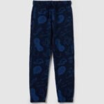 OVS Blue Printed Joggers