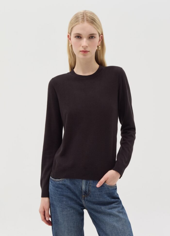 Black Fine Knit Sweater - Image 2
