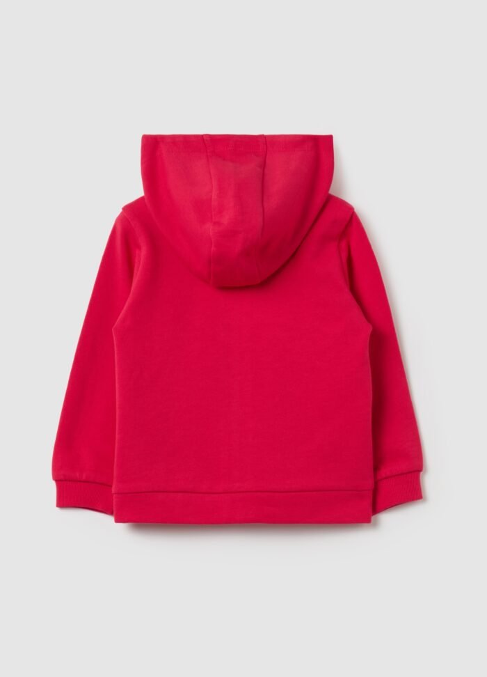 Red Full-Zip Sweatshirt - Image 2
