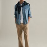 OVS Blue Western-Style Shirt