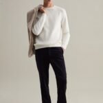 OVS Off White Round-Neck Pullover Sweater