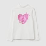 OVS Off White Mock-Neck Top