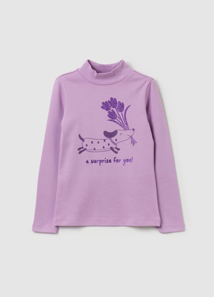 Violet Mock-Neck Top - Image 2
