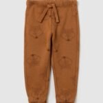 OVS Brown Printed Joggers