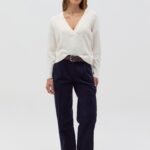 OVS Navy Blue Wide-Leg Trousers