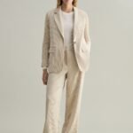 OVS Off White Velvet Trousers
