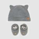 OVS Grey Marl Hat & Shoes Gift Set