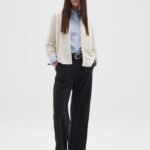 OVS Light Grey Open-Front Cardigan