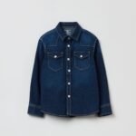 OVS Shirt Denim Dark Blue