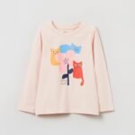 OVS T-Shirt With Cloud Pink