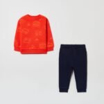 OVS Jog Set 2 Pc Mandarin Red