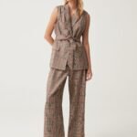 OVS Pantalone Ch Quadro Azz/M