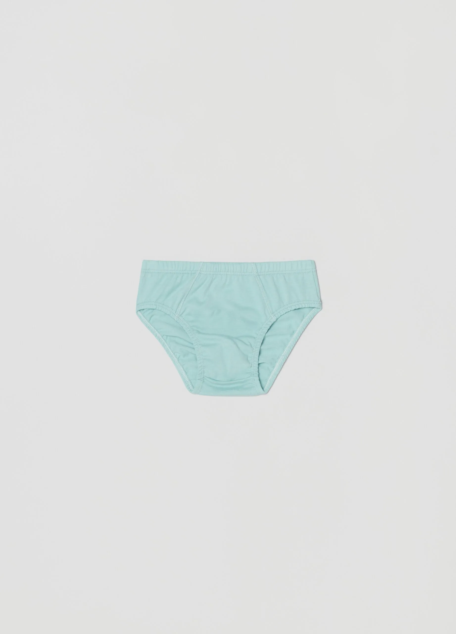 Boys' Briefs – 5 Pack, Green & White - Image 2