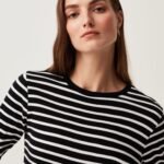 OVS T-Shirt Ls Yd Stripes Whi