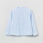 OVS Y/D Stripes L Lt Blue/Whi