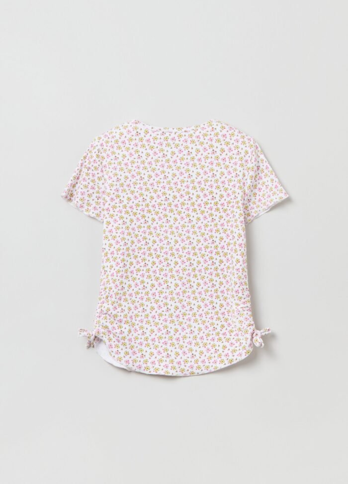 T-Shirt Rib Aop Off White - Image 2
