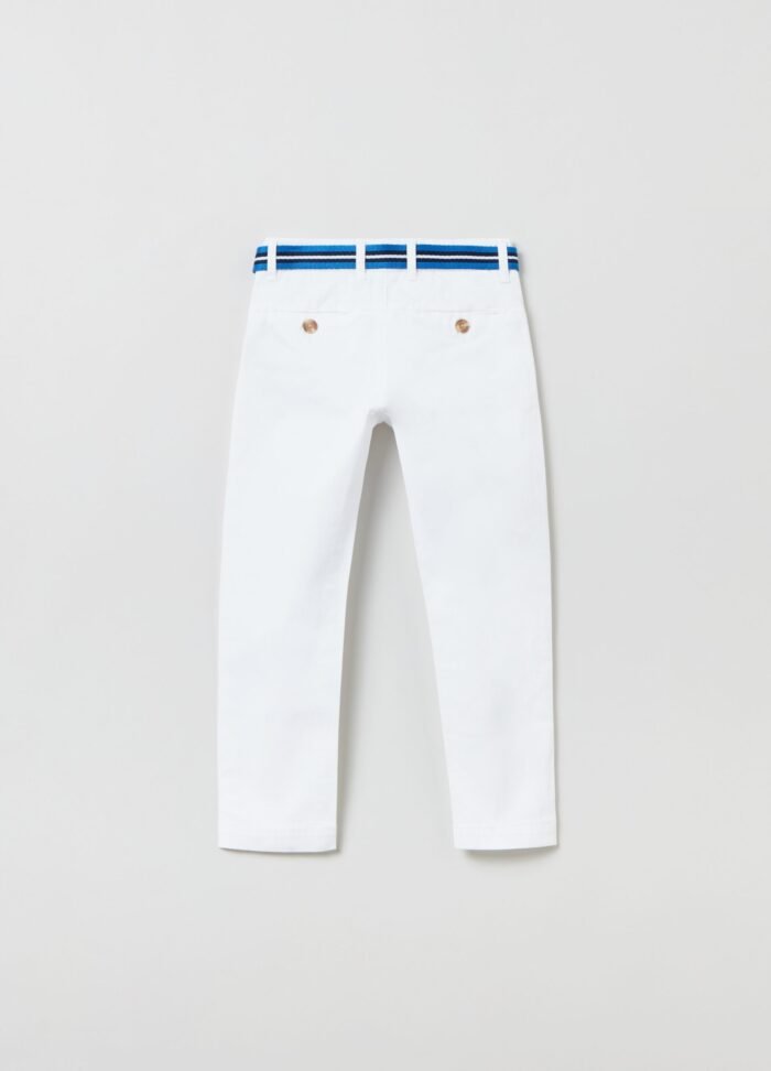 Chino W/Belt Brilliant Wh - Image 2