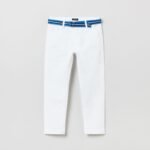 OVS Chino W/Belt Brilliant Wh