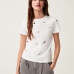 OVS Ss Ts W/Appl White