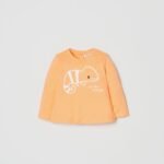 OVS T-Shirt W/Embro Orange