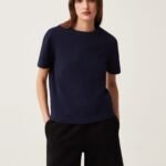 OVS Ss Ts Solid Peacoat
