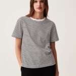 OVS Ss Ts Y/D Stripes White/B