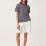 OVS Ss Ts Y/D Stripes Navy/Wh