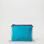 OVS Velvet Cross Peacock Blue