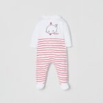 OVS Romper Off White / Red