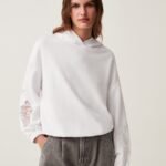 OVS Hoody Sweat W/Crochet Whi