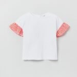 OVS T-Shirt W/Aop Slee White